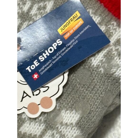 Jungfrau Women's NWT Warm Cozy Sherpa Non Skid Slipper Socks Christmas Winter OS - Picture 3 of 5